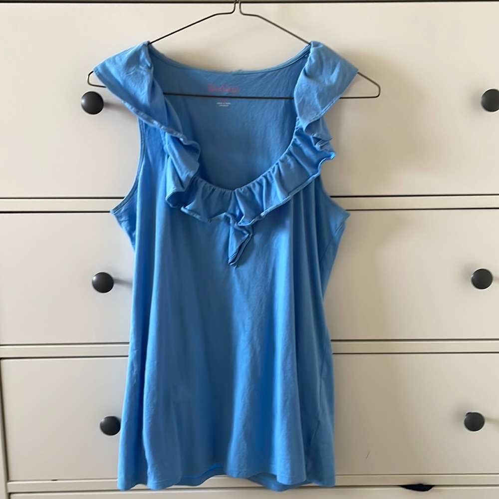 Lilly Pulitzer ruffle tank